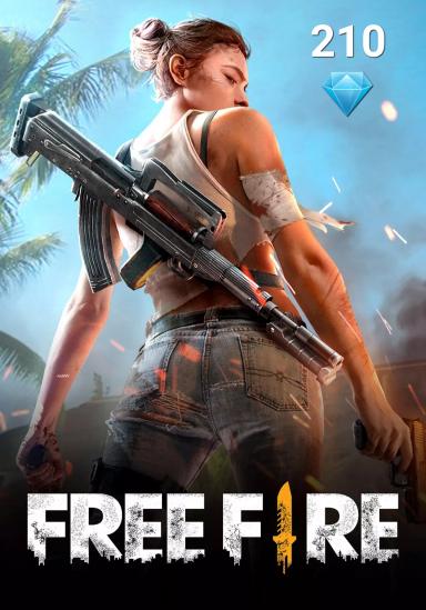 Free Fire 210 Diamonds Gift Card cover image